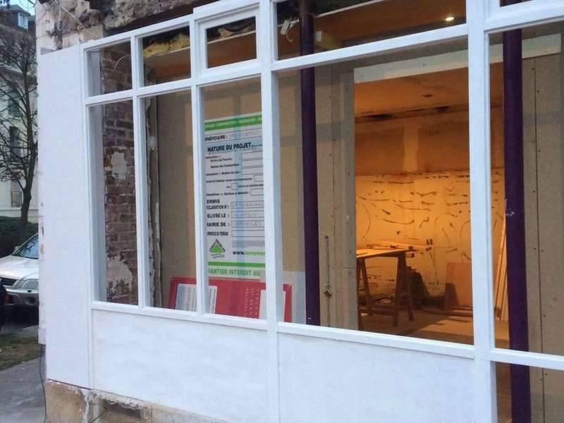 chassie façade sans vitrage