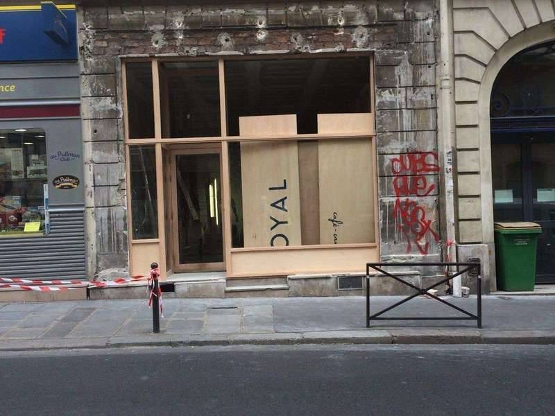 façade magasin bois exotique