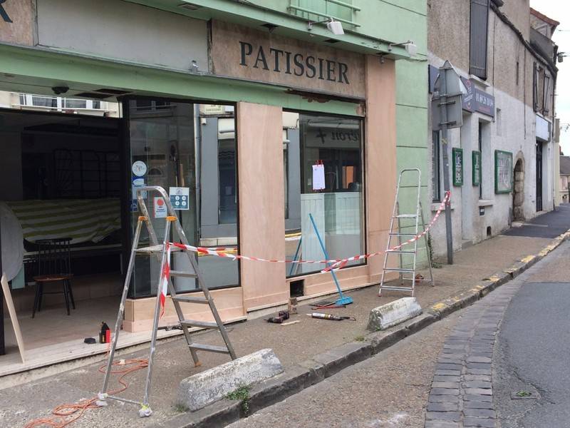 habillage de la vitrine